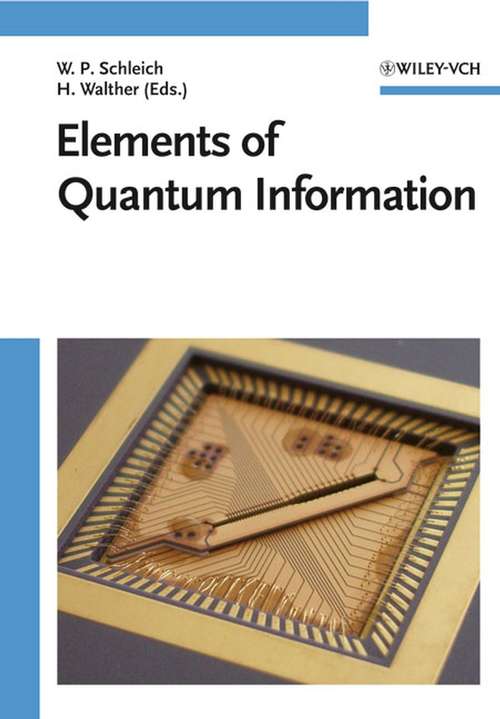 Book cover of Elements of Quantum Information