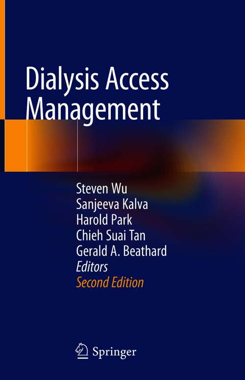 Book cover of Dialysis Access Management (2nd ed. 2021)