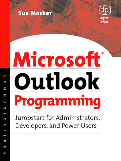 Book cover of Microsoft Outlook Programming: Jumpstart for Administrators, Developers, and Power Users