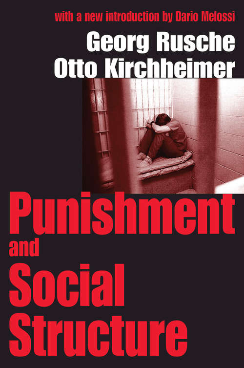 Book cover of Punishment and Social Structure