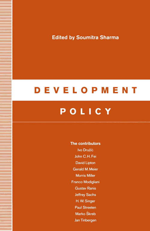 Book cover of Development Policy: (pdf) (1st ed. 1992)