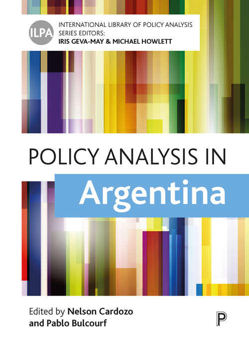 Book cover of Policy Analysis in Argentina