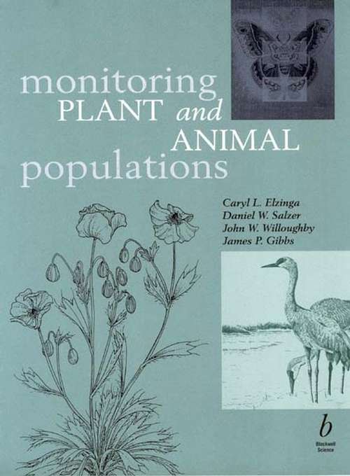 Book cover of Monitoring Plant and Animal Populations: A Handbook for Field Biologists