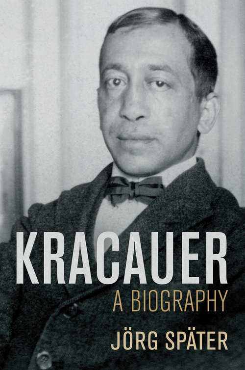 Book cover of Kracauer: A Biography