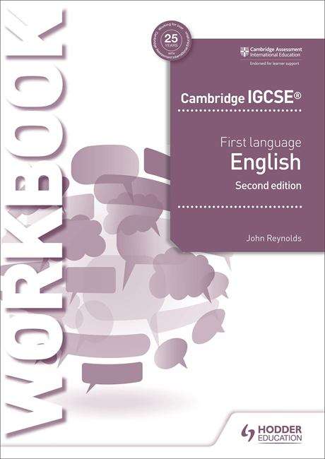 Book cover of Cambridge IGCSE First Language English Workbook 2nd edition