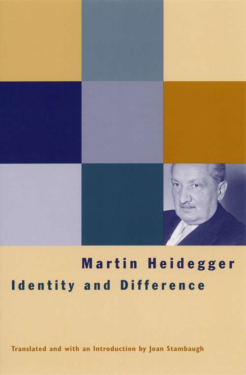 Book cover of Identity and Difference: Identity And Difference