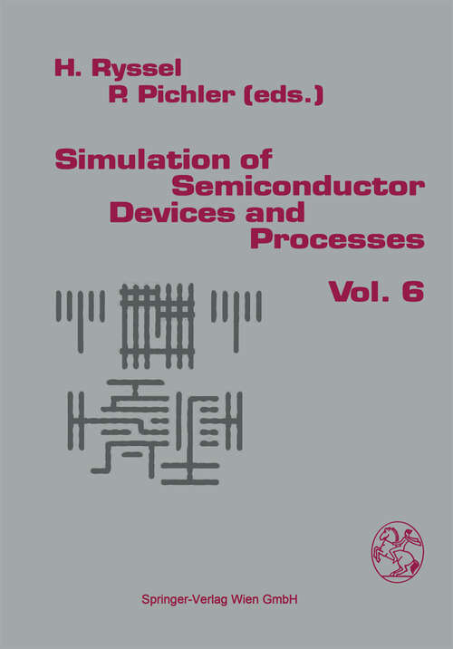 Book cover of Simulation of Semiconductor Devices and Processes (1995)