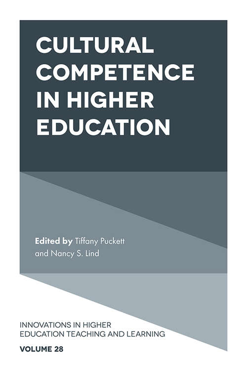 Book cover of Cultural Competence in Higher Education (Innovations in Higher Education Teaching and Learning #28)