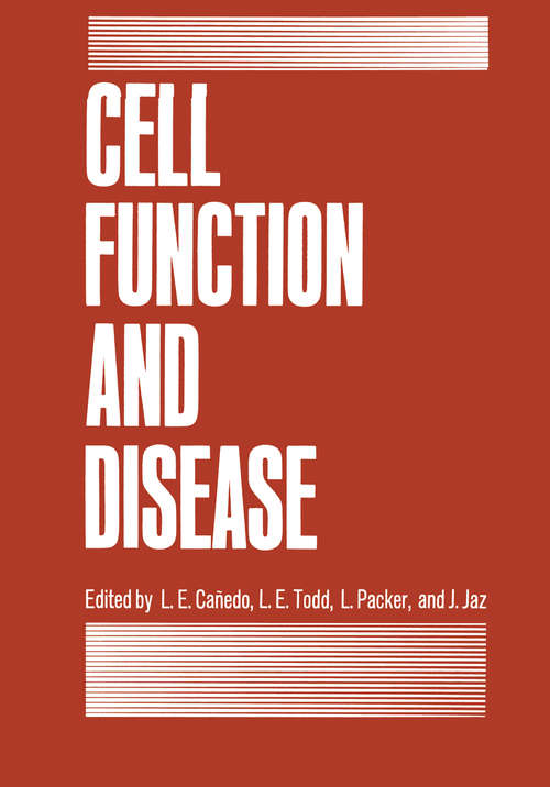 Book cover of Cell Function and Disease (1988)