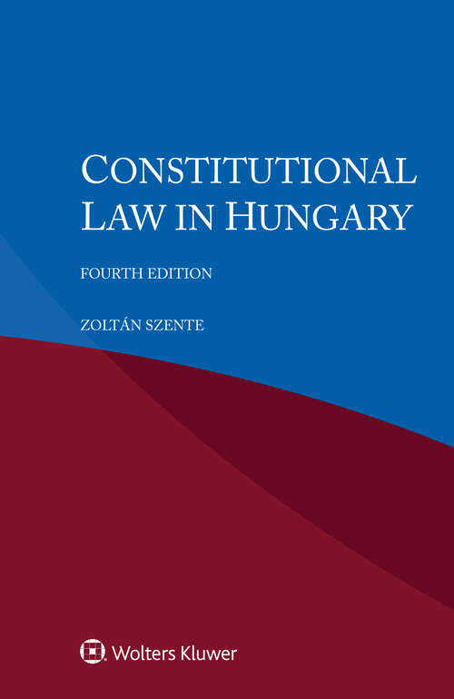 Book cover of Constitutional Law in Hungary (4)