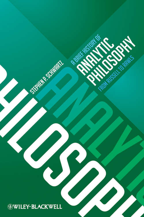 Book cover of A Brief History of Analytic Philosophy: From Russell to Rawls