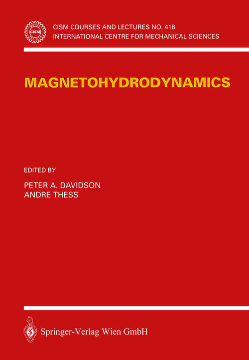 Book cover of Magnetohydrodynamics (2002) (CISM International Centre for Mechanical Sciences #418)