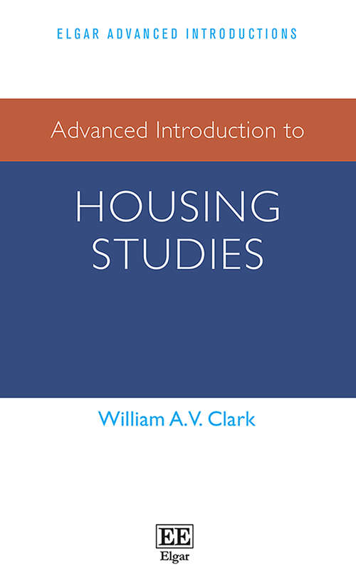 Book cover of Advanced Introduction to Housing Studies (Elgar Advanced Introductions series)