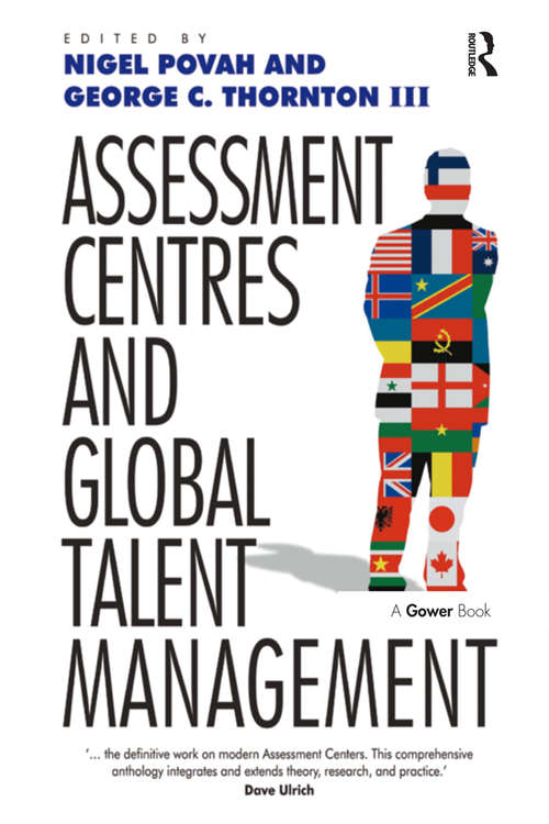 Book cover of Assessment Centres and Global Talent Management