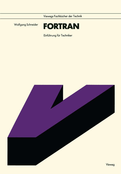Book cover of Fortran: Einführung für Techniker (2. Aufl. 1979)