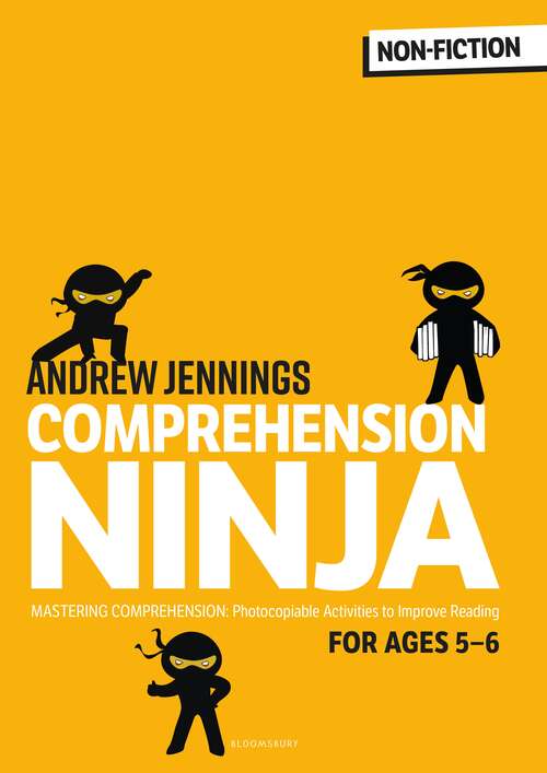 Book cover of Comprehension Ninja for Ages 5-6: Comprehension worksheets for Year 1