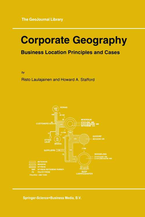 Book cover of Corporate Geography: Business Location Principles and Cases (1995) (GeoJournal Library #31)