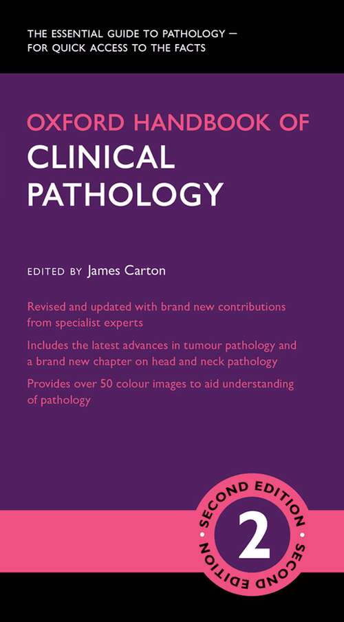 Book cover of Oxford Handbook of Clinical Pathology (Oxford Medical Handbooks)