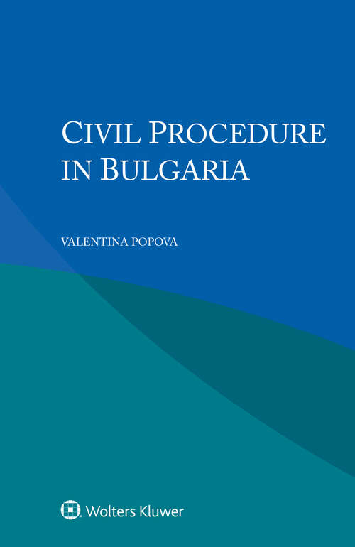Book cover of Civil Procedure in Bulgaria