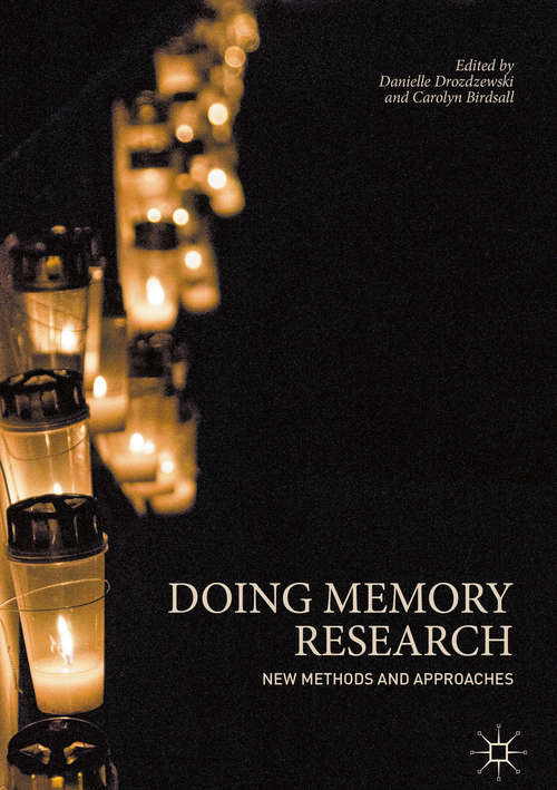 Book cover of Doing Memory Research: New Methods and Approaches (1st ed. 2019)