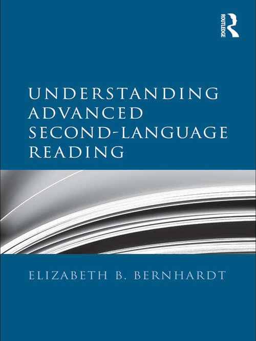 Book cover of Understanding Advanced Second-Language Reading