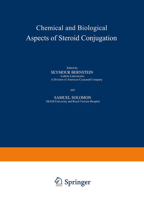 Book cover of Chemical and Biological Aspects of Steroid Conjugation (1970)