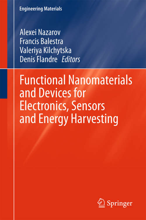 Book cover of Functional Nanomaterials and Devices for Electronics, Sensors and Energy Harvesting (2014) (Engineering Materials)