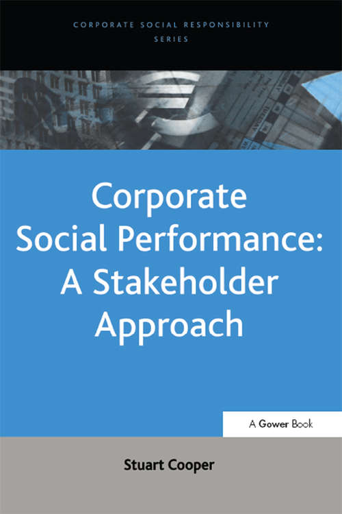 Book cover of Corporate Social Performance: A Stakeholder Approach (Corporate Social Responsibility Series)