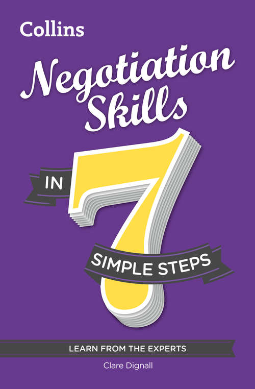 Book cover of Negotiation Skills in 7 simple steps (ePub edition)