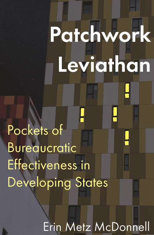 Book cover of Patchwork Leviathan: Pockets of Bureaucratic Effectiveness in Developing States