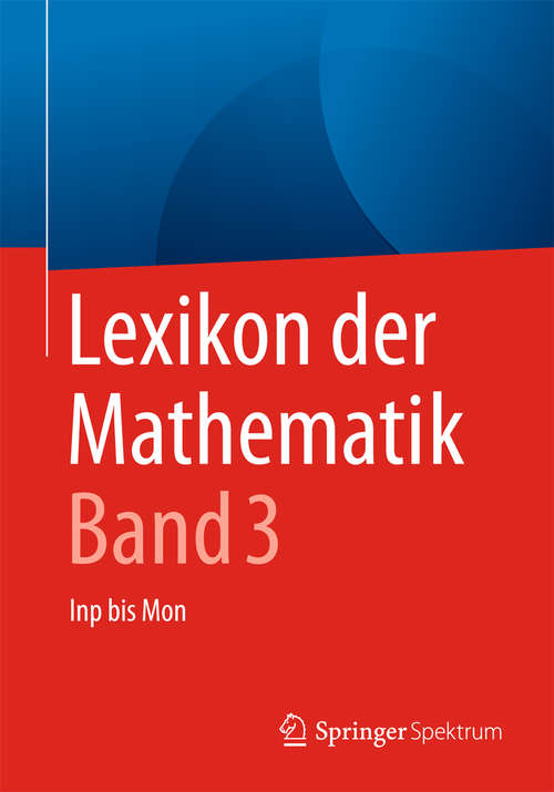 Book cover of Lexikon der Mathematik: Inp bis Mon