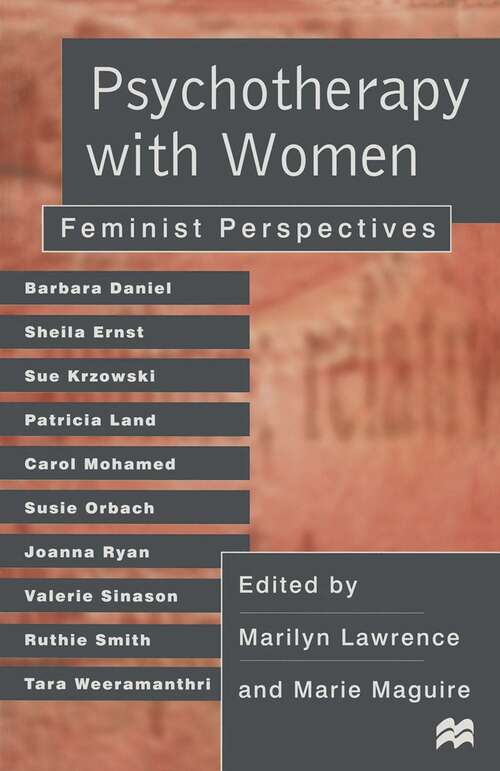 Book cover of Psychotherapy with Women: Feminist Perspectives (1st ed. 1997)