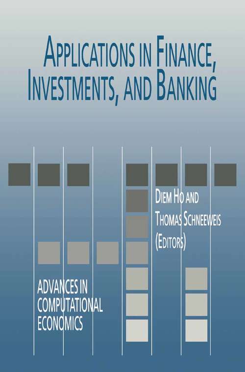 Book cover of Applications in Finance, Investments, and Banking (1999) (Advances in Computational Economics #9)