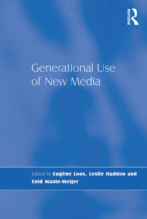 Book cover of Generational Use of New Media