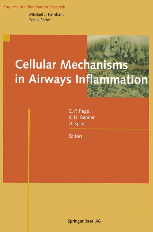 Book cover of Cellular Mechanisms in Airways Inflammation (2000) (Progress in Inflammation Research)