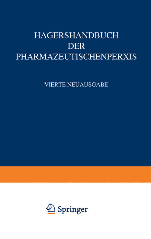 Book cover of Chemikalien und Drogen: Teil B: R, S (4. Aufl. 1979) (Handbuch der Pharmazeutischen Praxis - Vollständige (4.) Neuausgabe: 6 / B)