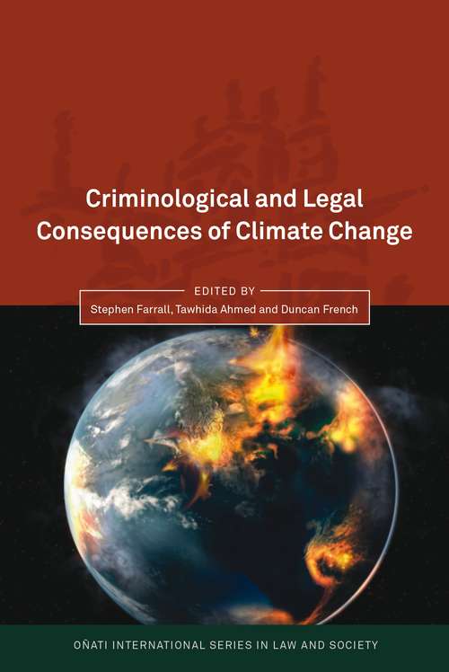 Book cover of Criminological and Legal Consequences of Climate Change (Oñati International Series in Law and Society)