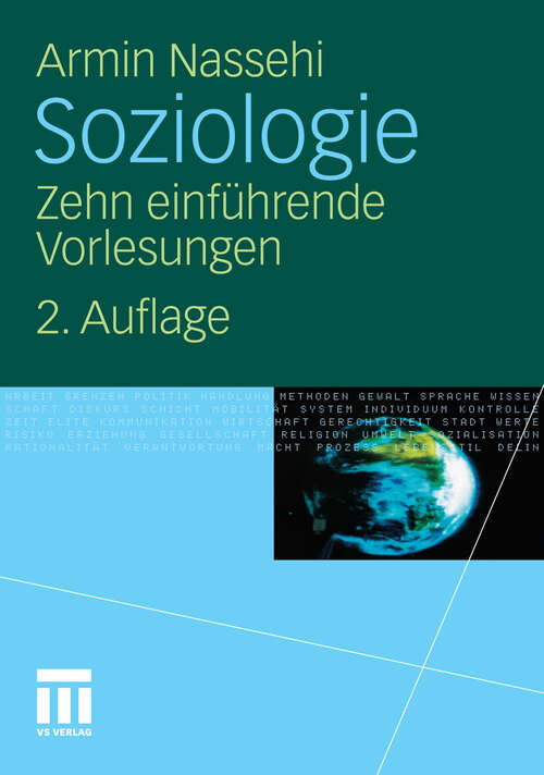 Book cover of Soziologie: Zehn einführende Vorlesungen (2. Aufl. 2011)