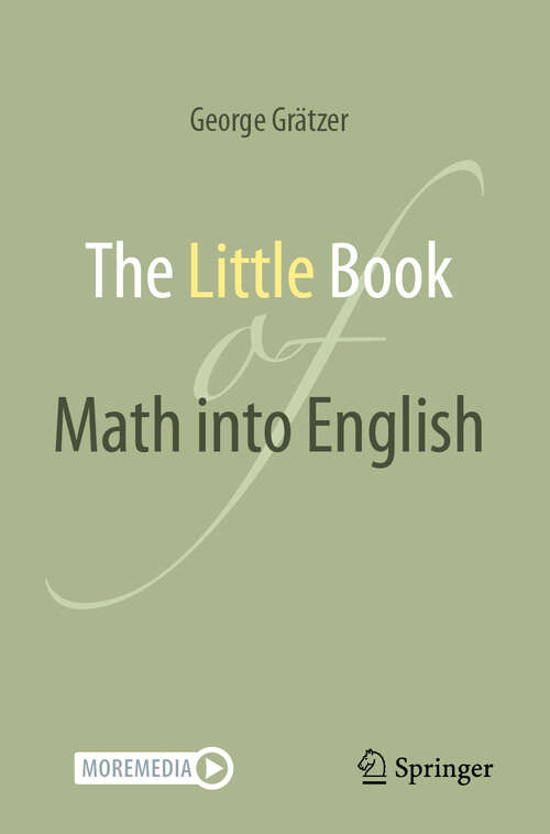 Book cover of The Little Book of Math into English (2024)