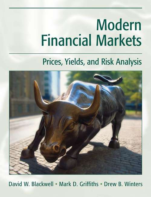 Book cover of Modern Financial Markets: Prices, Yields, and Risk Analysis