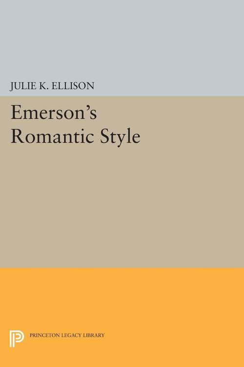 Book cover of Emerson's Romantic Style