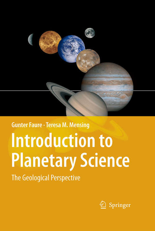 Book cover of Introduction to Planetary Science: The Geological Perspective (2007)