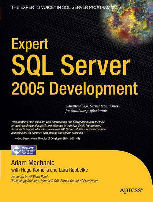 Book cover of Expert SQL Server 2005 Development (1st ed.)