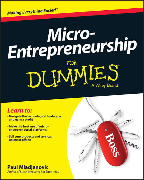 Book cover of Micro-Entrepreneurship For Dummies