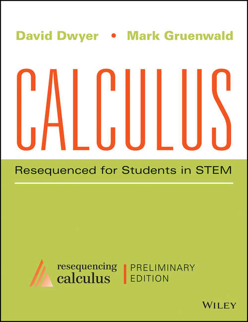 Book cover of Calculus: Resequenced for Students in STEM