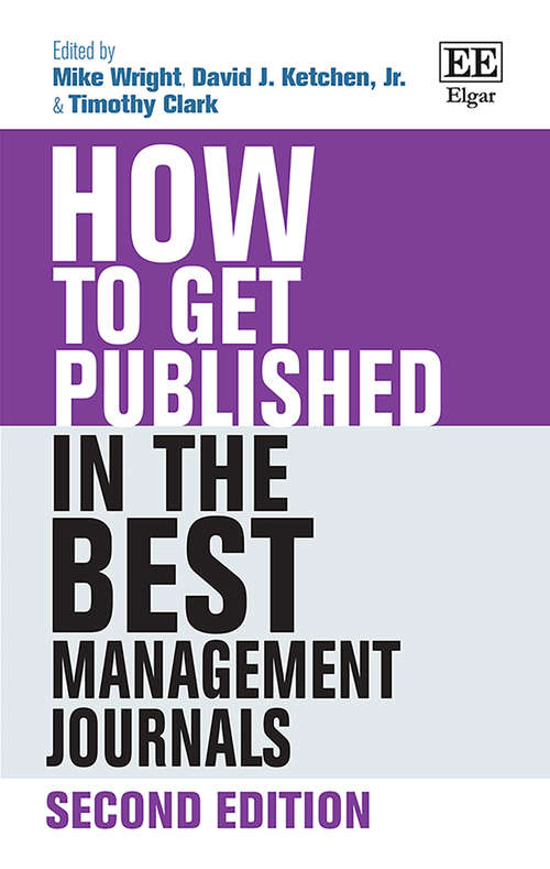 Book cover of How to Get Published in the Best Management Journals: Second Edition