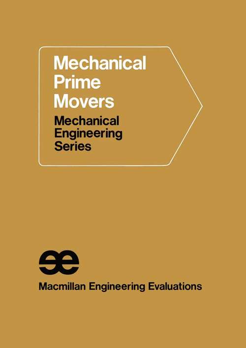 Book cover of Electromechanical Prime Movers: Electric Motors (pdf) (1st ed. 1971) (Macmillan Engineering Craft Series)