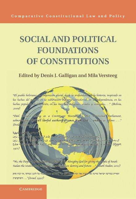 Book cover of Social And Political Foundations Of Constitutions (Comparative Constitutional Law And Policy Ser. (pdf))