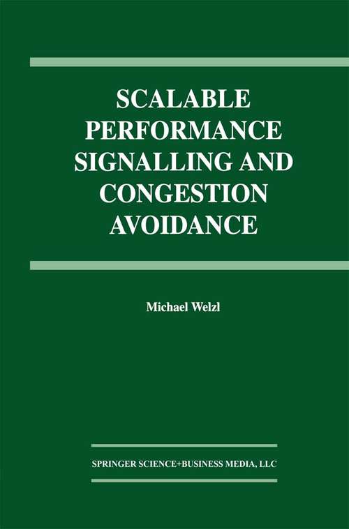 Book cover of Scalable Performance Signalling and Congestion Avoidance (2003)