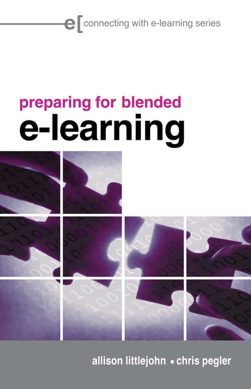 Book cover of preparing for blended e-learning (Connecting with E-learning)